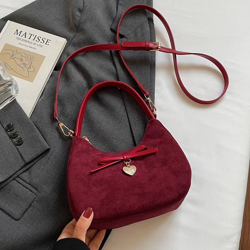 Retro Faux Suede Bo… - image