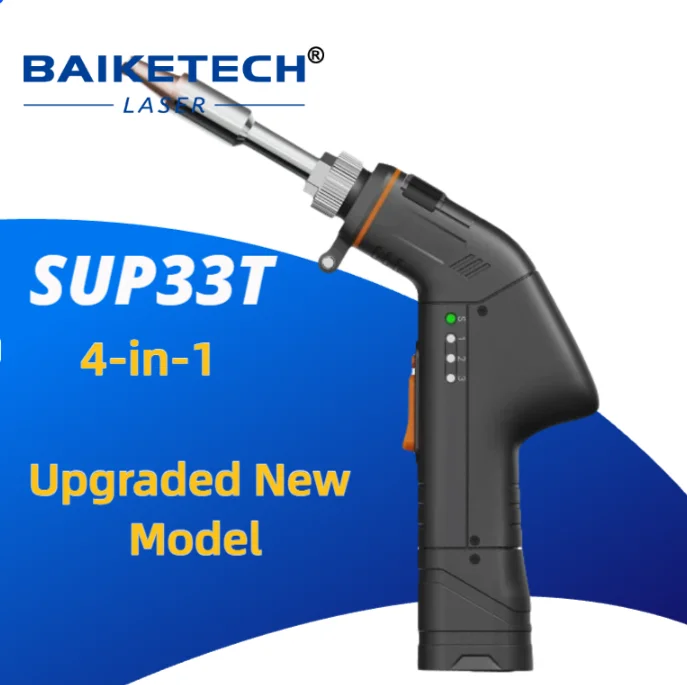 Newest Upgraded SUP33T Oscillating Handheld Laser Welding Gun, 3000W 4-in-1 Welding Cutting Cleaning, Lightweight 0.68kg