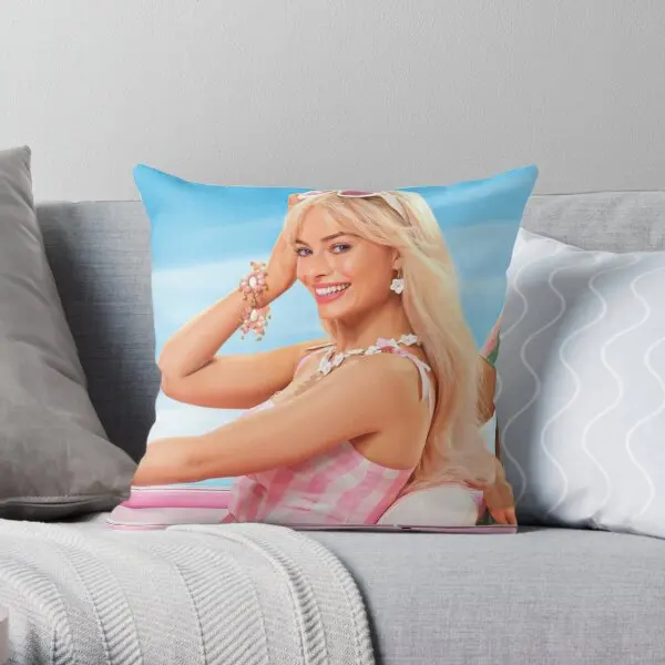 Margot Robbie  Printing Throw Pillow Cover Bed Office Sofa Car Wedding Cushion Decor Anime Fashion Pillows not include One Side