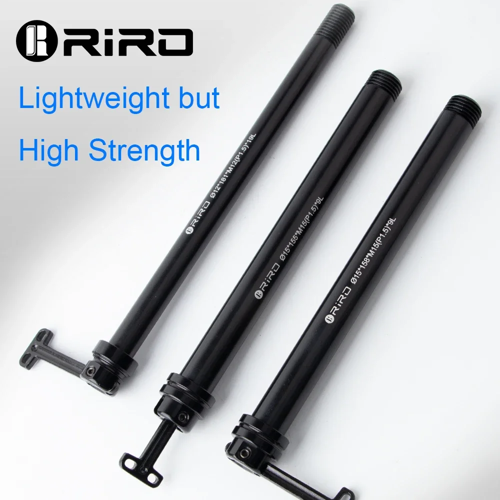 RIRO Bicycle Hidden Quick Release Barrel Shaft Rod 12/15MM Ultralight Aluminum Alloy QR MTB Road Bike Thru Axle Rod Accessories