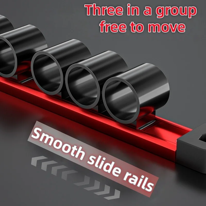 Auto Repair Magnetic Tool Holder - Pegboard & Metal Mount Organizer Rack | Strong Suction, Sliding Sleeves for Garage Tools