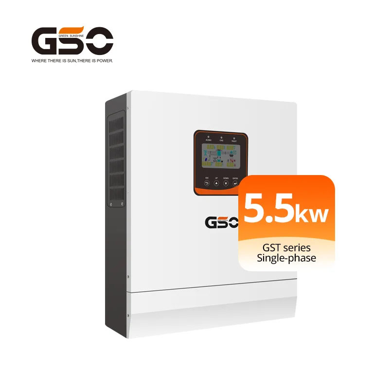 

5.5KW 10kw DC 48V to AC 230V MPPT 5000w hybrid on grid solar inverter with lifepo4 battery