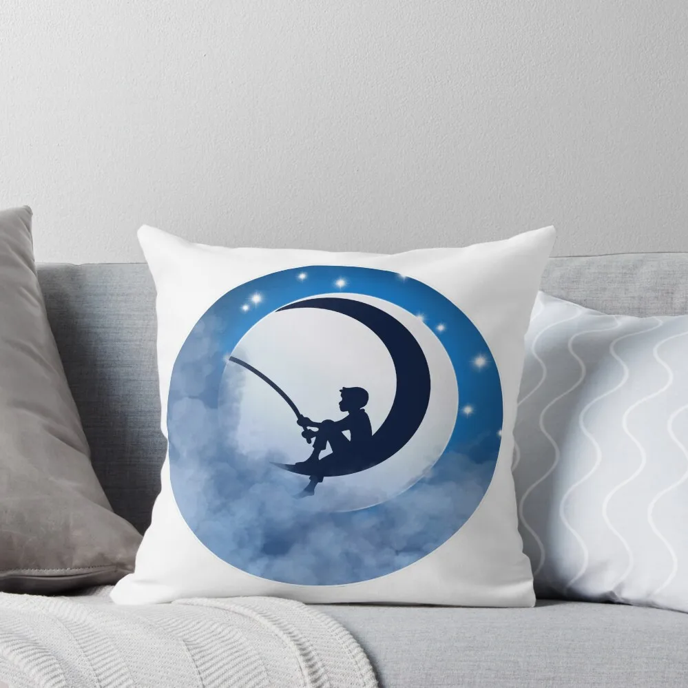 

Dreamworks man on the moon Throw Pillow Decorative pillow case Couch Cushions bed pillows pillow