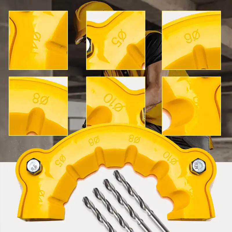 Precision Drill Bit Sharpening Guide Tools Multiple Groove Sizes D4,D5,D6,D8,D10,D12 Compatible A Wide Range Of Drill Bit Sizes