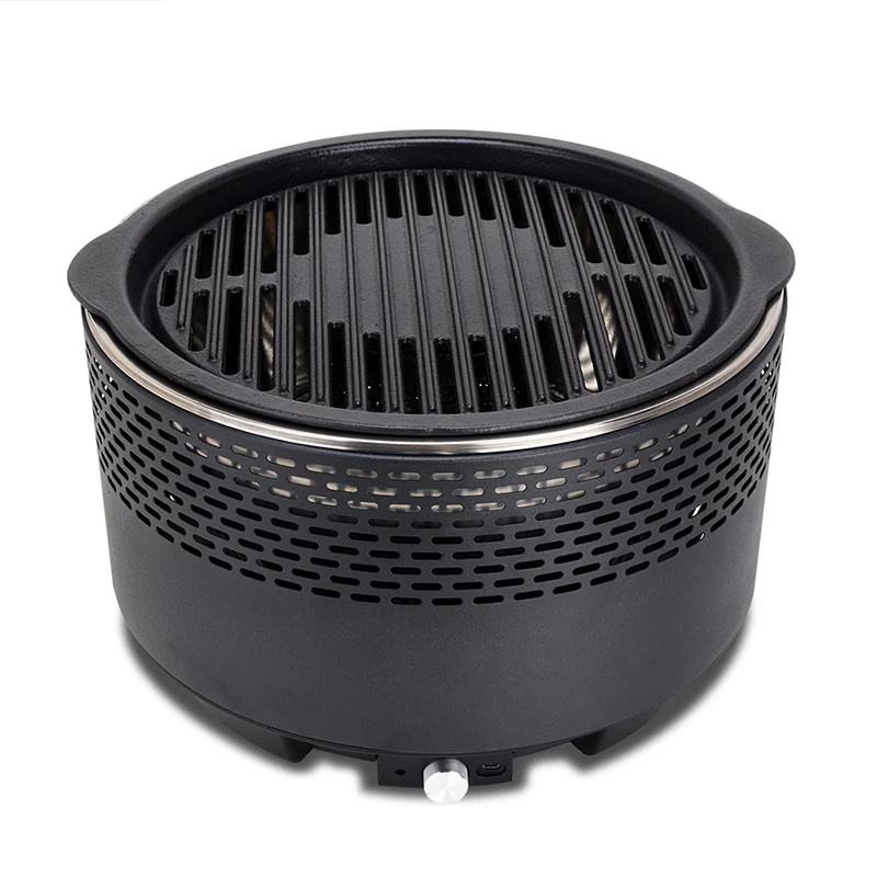 Home BBQ Portable Outdoor Charcoal Hot Pot Korean BBQ Artifact Indoor Cast Iron Grill Mesh Carbon Stove