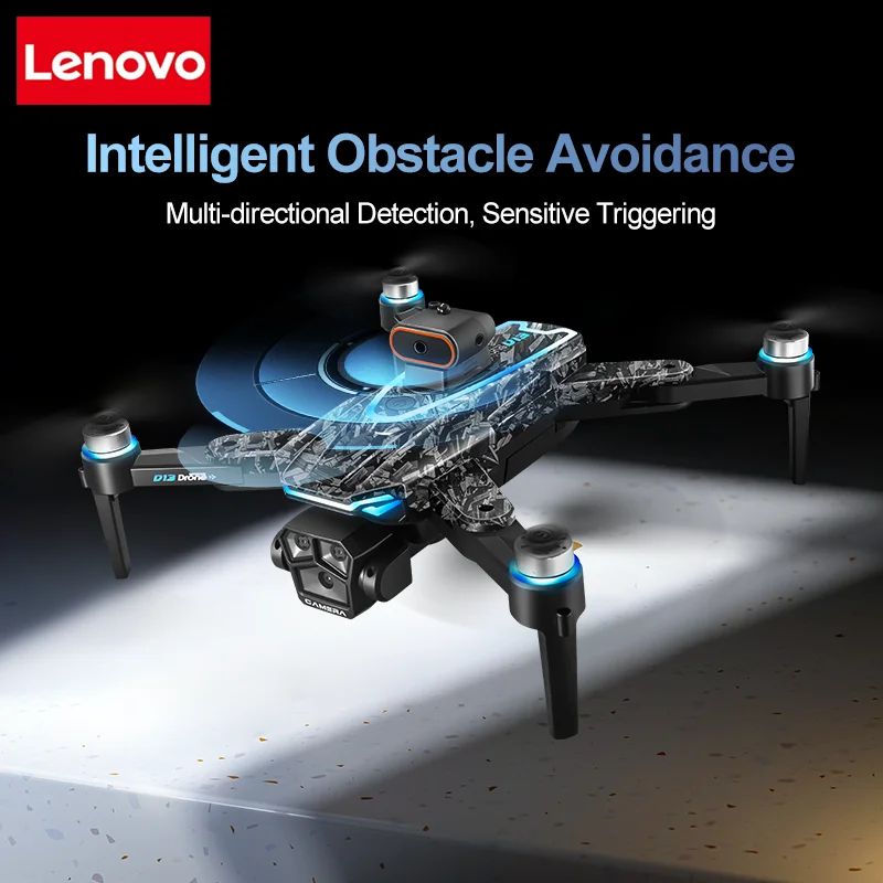 Lenovo D13 GPS Drone 8K Triple-Camera Aerial HD Optical Flow Intelligent Obstacle Avoidance Foldable Brushless Motor VR Drone