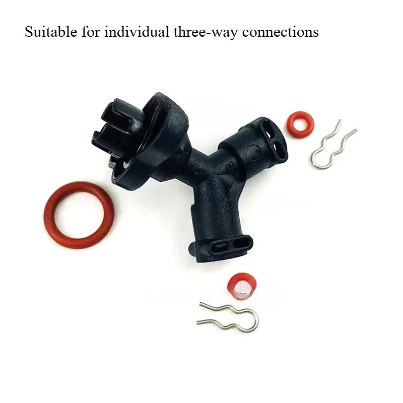 Plastic Three-way Connector for Coffee Machines, Replacement Parts for Espresso Coffee Machine Water Maintenance