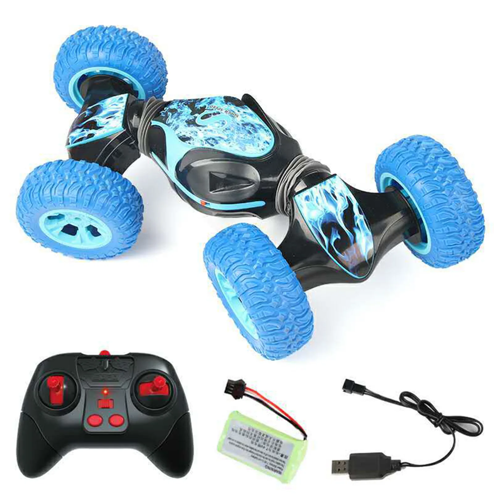 Stunt Remote Control Car emozionante e divertente fuoristrada Twisting RC Vehicle ottimo giocattolo per interni ed esterni