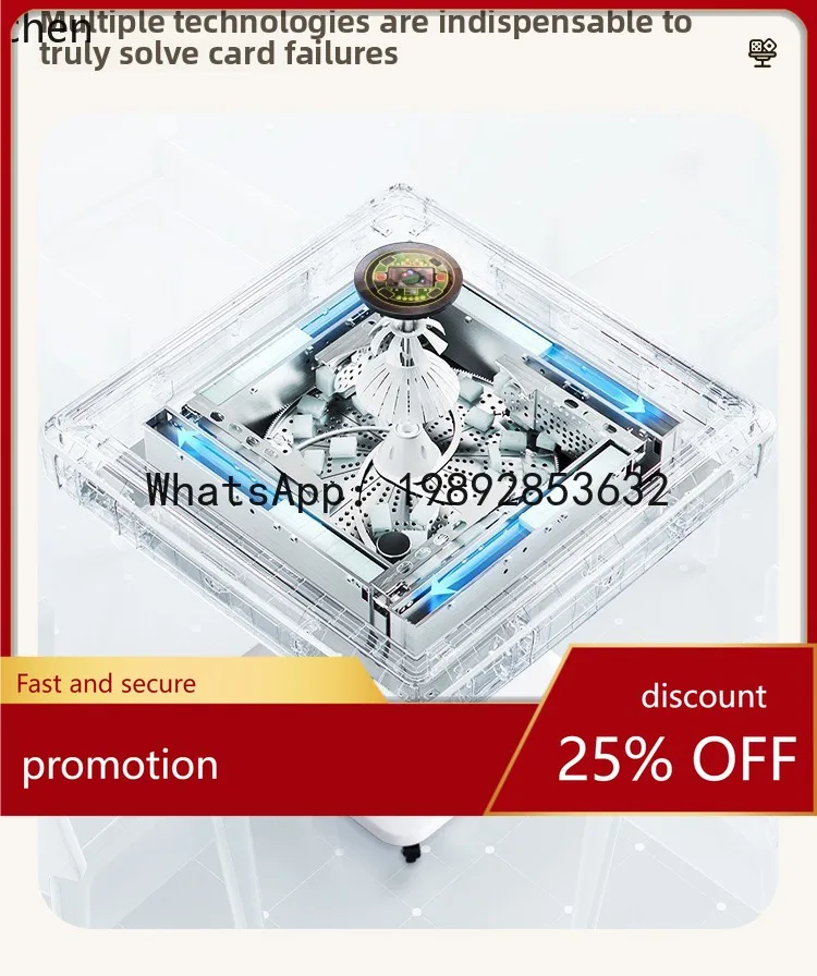 YFY Fully Automatic Home Dual Drive Electric Mahjong Table Foldable Small Mini Electric Mahjong Table All-in-One Machine