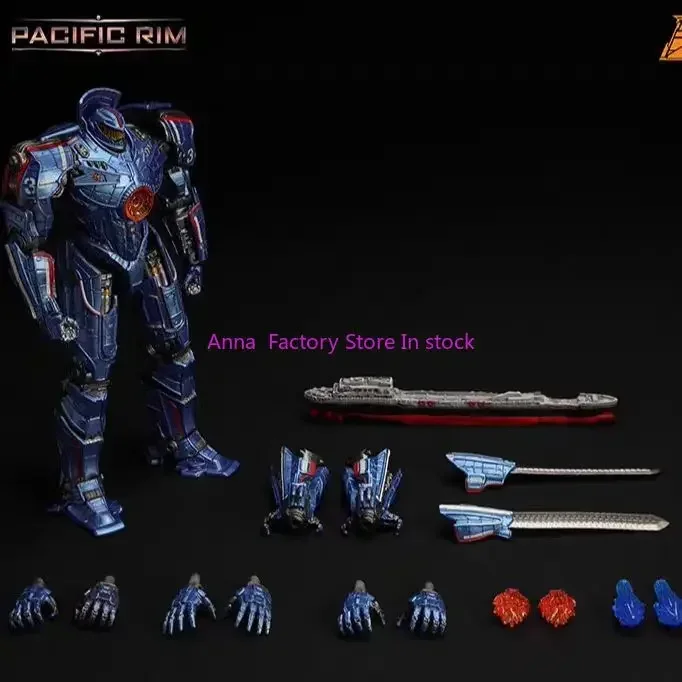 (In Stock) LING JIHUN Original Pacific Rim Crimson Typhoon Finished Mecha LED Light Emitting Action Figures Toy Gift Collection