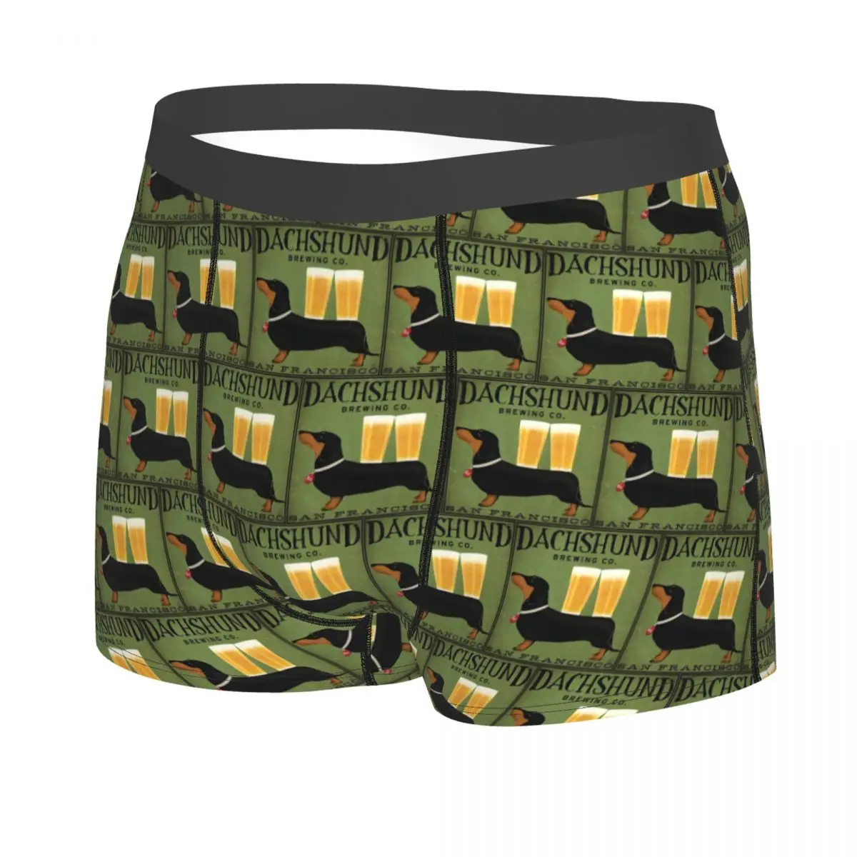 Boxer Unterhose Shorts Dackel Brauen Co Höschen Männliche Weiche Unterwäsche für Homme Mann Freund Geschenk