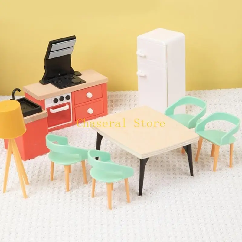 E7CE 40 pezzi Cucina per casa delle bambole 1 12 1:12 Mobili per casa delle bambole Casa delle bambole in miniatura