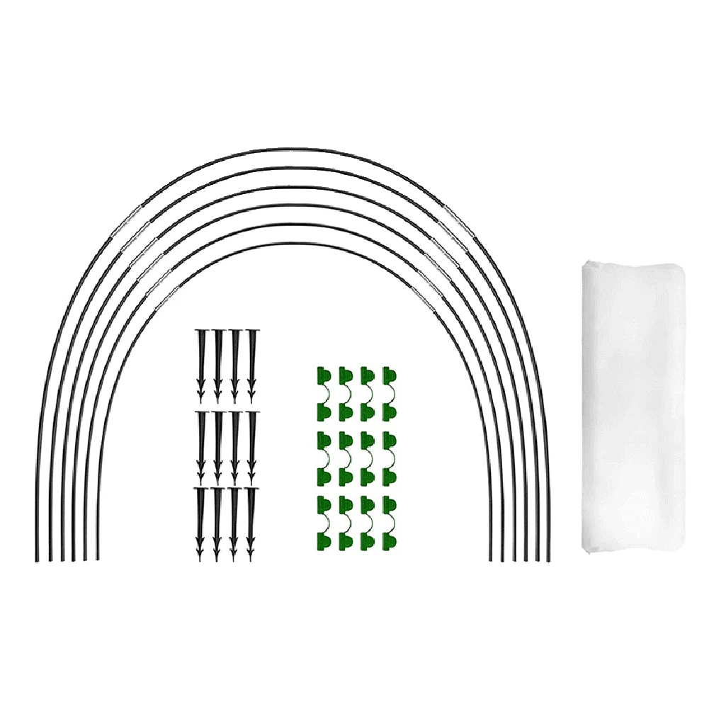 

ABYP 2.5X6M Greenhouse Hoop Set Garden Insect Net Set For Plant Fruit Flower Bird Animal Protection Net Garden Net