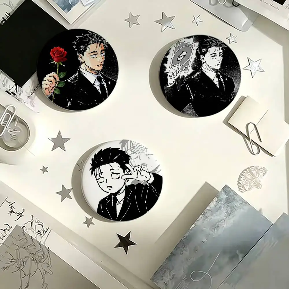 

H-Hiromi H-Higuruma -A Brooches Cartoon Badge Pins Backpack Hat Accessories Friend Gift