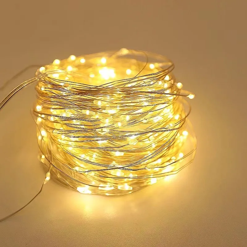 

ZK40 Водонепроницаемый уличный солнечный веревочный светильник для сада, рождественские украшения, 22 м, рождественская гирлянда, трубка, гирлянда, сказочная полоса