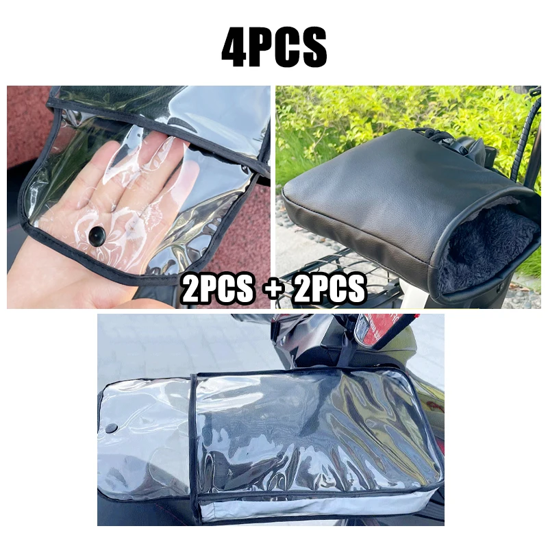 Winter Motorcycle Hand Muffs - Waterproof Windproof Insulated Handlebar Covers, Create Warm Hand Protection for  Motorbikes image 2