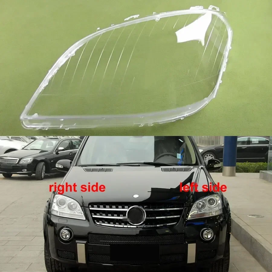 

For Benz W164 M-class ML280 ML320 ML420 ML500 2005 2006 2007 Headlight Lens Cover Transparent Shell Lampshade Auto Accessories