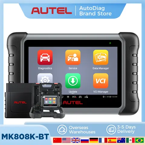 Autel MaxiCOM MK808K-BT Scanner OBD2 Automotive Car Diagnostic Tool Key Coding Active Test Scanner Same as MK808BT PRO