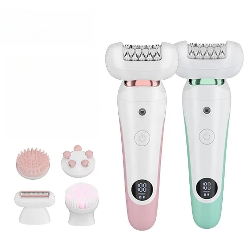 New 663 Lady Shaver 6 In1 Grooming Kit Painless IPX5 Waterproof Shaver for Women Body Lady Shaver Electric Epilator