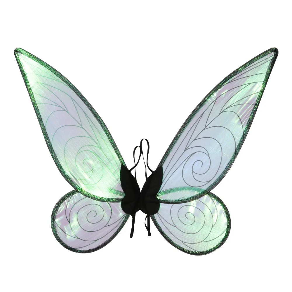 

Durable Cosplay Props Girl Butterfly Wings Organza Multicolor Elf Angel Wing Lightweight Sparkle Fairy Wings Party Accessories