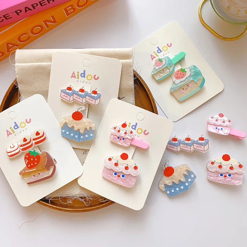 

Милая новинка, универсальные детские заколки для челки, конфеты, фрукты, утка, зажимы для купюр, ответы, контроль волос, аксессуары для волос принцессы