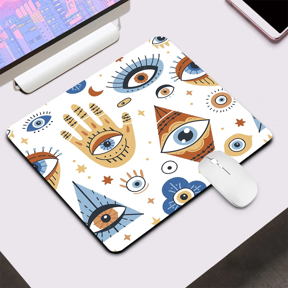 

Evil Eyes Pattern Small Gaming Mouse Pad Computer Office Mousepad Keyboard Pad Desk Mat PC Gamer Mouse Mat XXL Laptop Mausepad