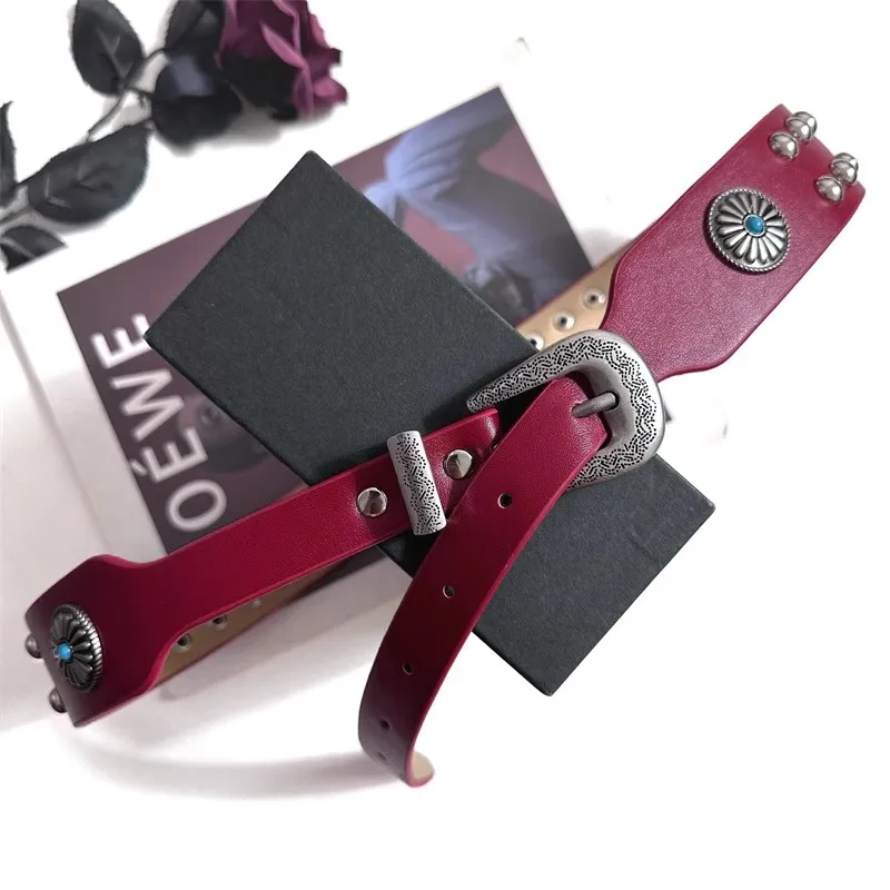 ผู้หญิง Vintage PU หนัง Rivet Punk Corset หญิง Cummerbund Coat เข็มขัดชุด Decration เข็มขัดกว้าง J1498