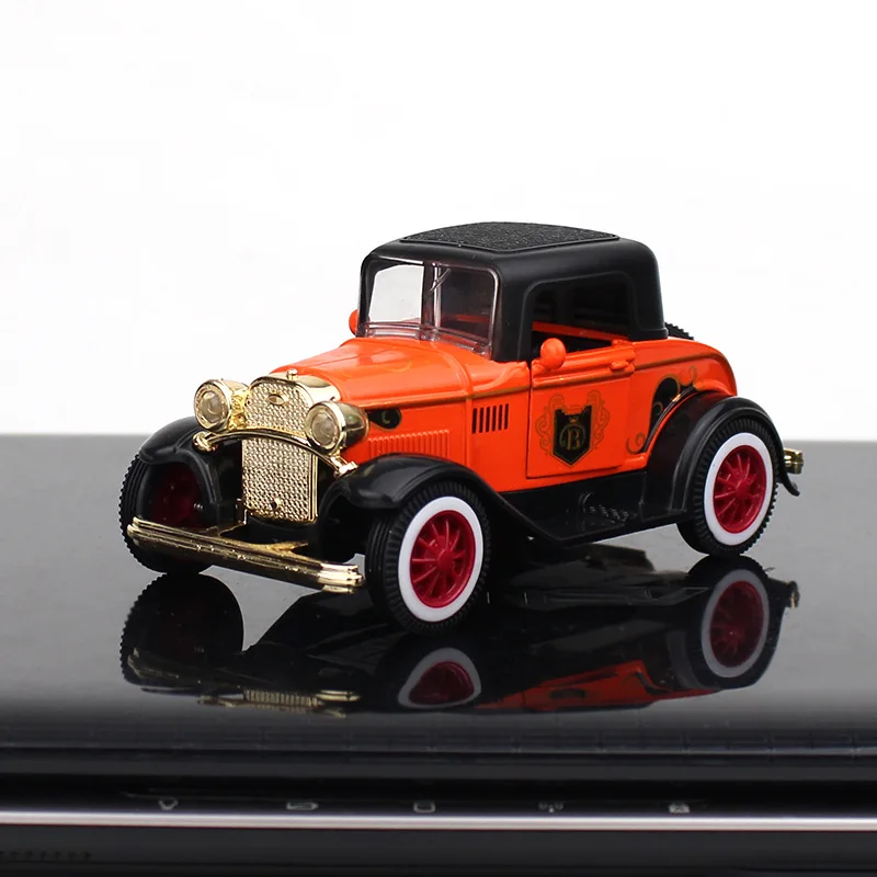 1: 32 Oldtimer Mini T-förmig ft Softtop Auto Modell Druckguss Legierung Fahrzeug Metall zurückziehen Spielzeug Geschenk für Kinder Junge Spielzeug