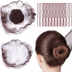 20Pcs 개별 패키지 보이지 않는 머리 그물, 발레 롤빵, 잠자는, 여성 및 가발에 대 한 30Pcs U 모양 핀