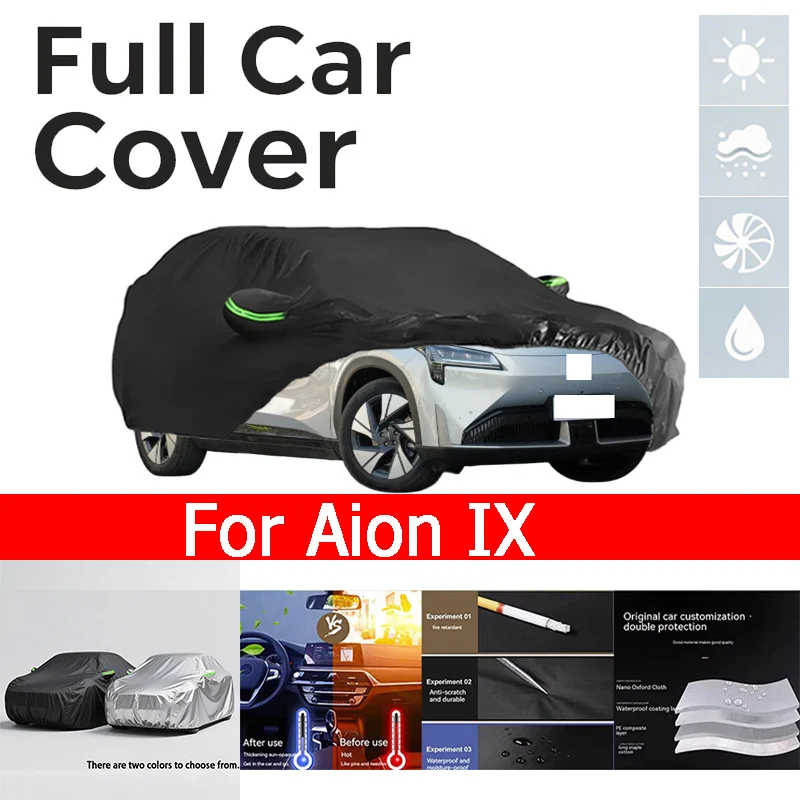 

For Aion IX Cover Full black Covers Waterproof Dustproof UV Scratch-Resistant Sunscreen Protection