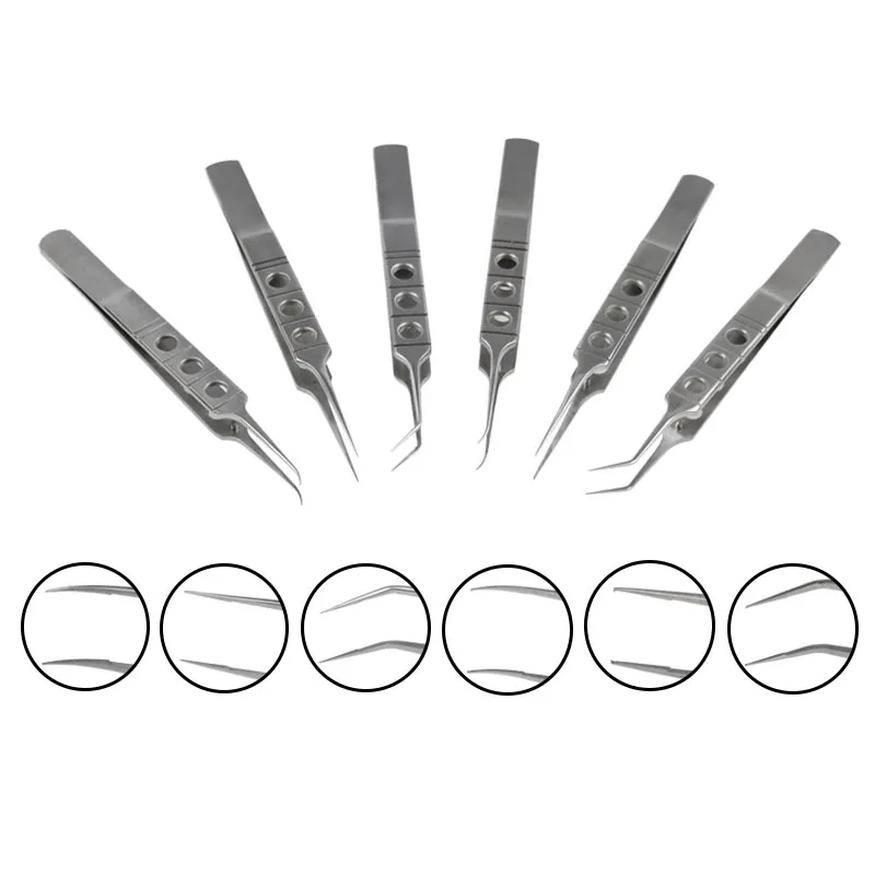 Edelstahl Ophthalmic Zange Gerade Gebogen Winkel Zange Augen Instrument