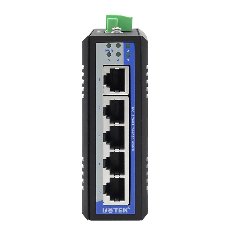 UOTEK 5 Ports 10/100M Unmanaged Ethernet Switch DIN-Rail Mounted  RJ45 Port Ethernet Switch UT-6405C