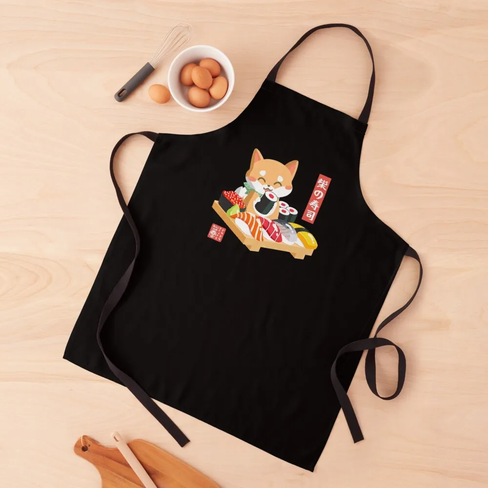 

Shiba Sushi Apron Apron Kitchen Hairdressing Hairdresser Accessories Apron Woman Kitchen Tools