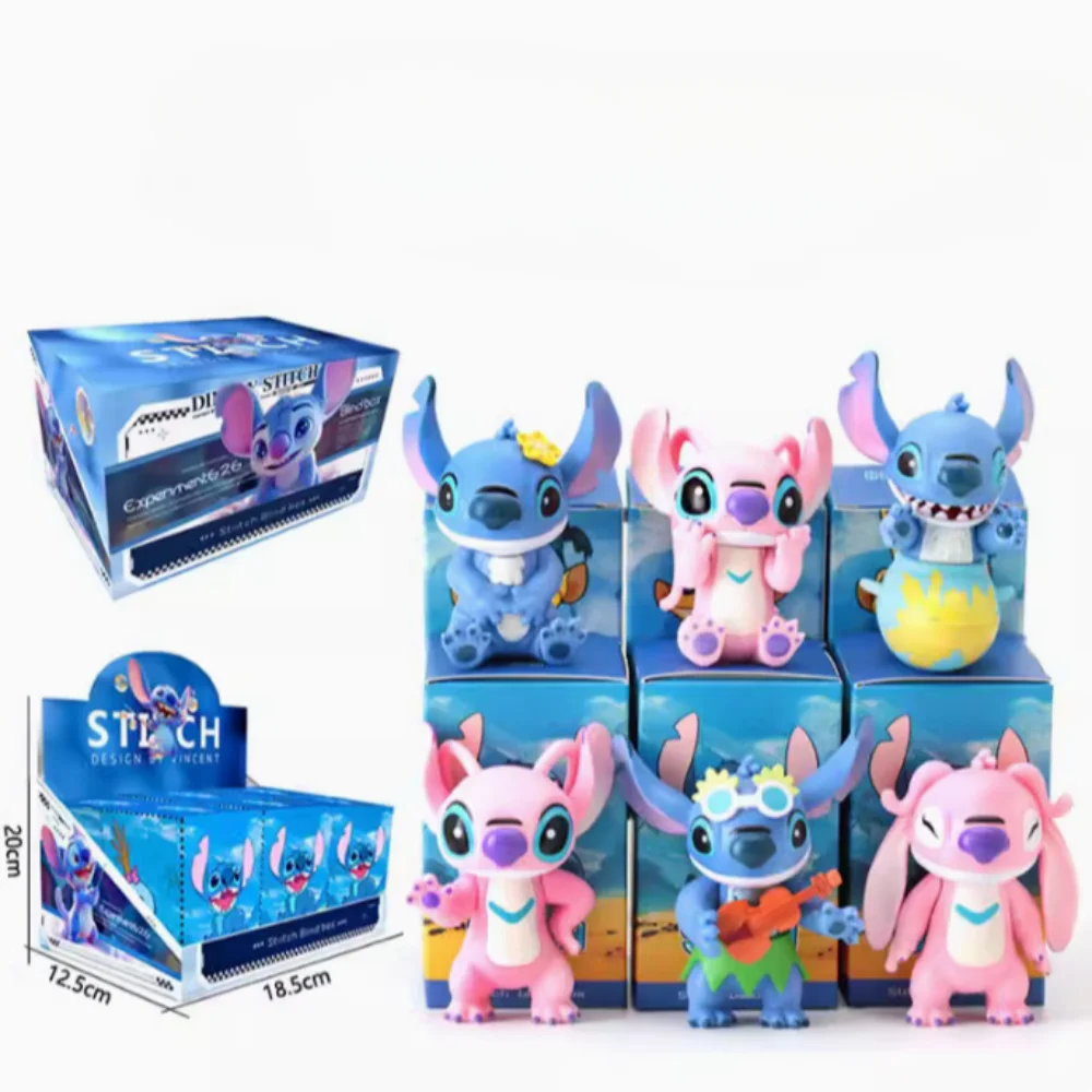 

Disney Стич музыкальная гитара серии глухая коробка аниме кавайная модная модель орнамента Коллекционная Ручная кукла игрушка таинственный подарок