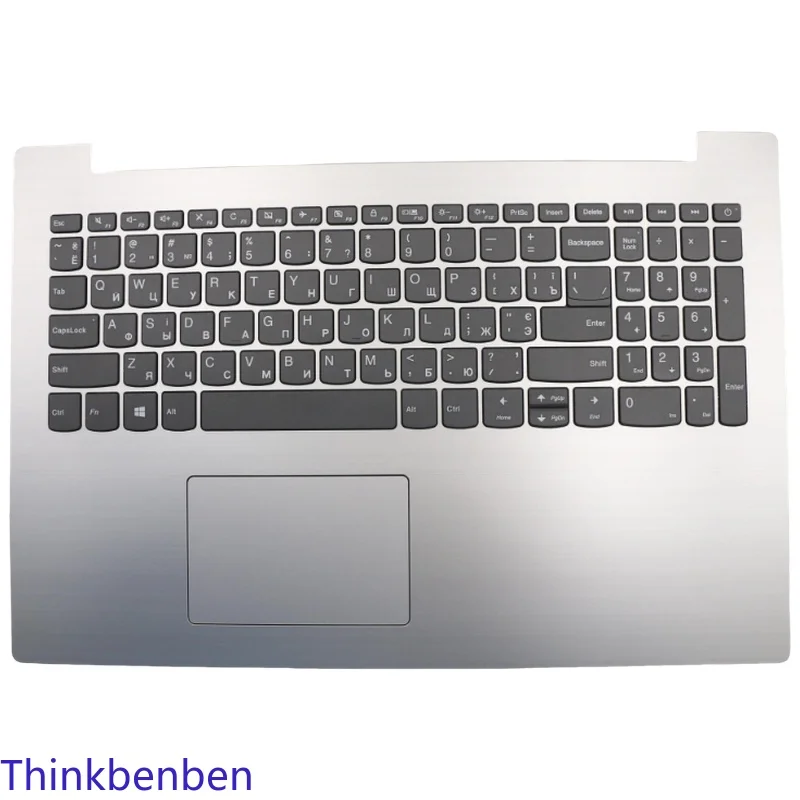 UKR Ukrainian Keyboard Platinum Grey Upper Case Palmrest Shell Cover For Lenovo ideapad 330 15 IGM AST IKB 5CB0R16595