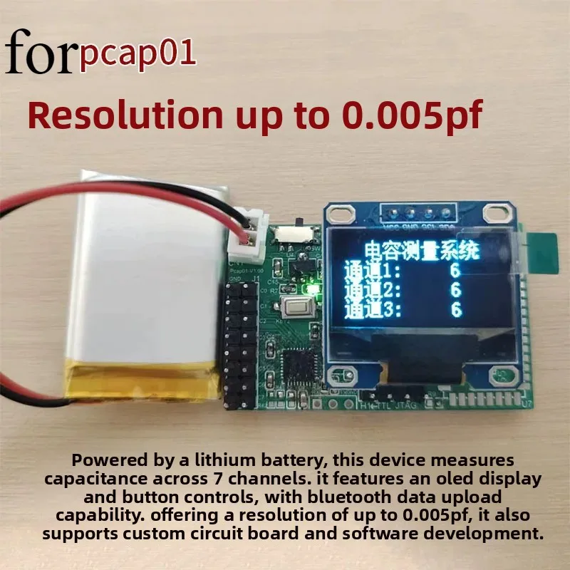 Module for pcap01 development board Module Moisture sensitive flexible capacitor Liquid level Angle pressure sensor Capacitance