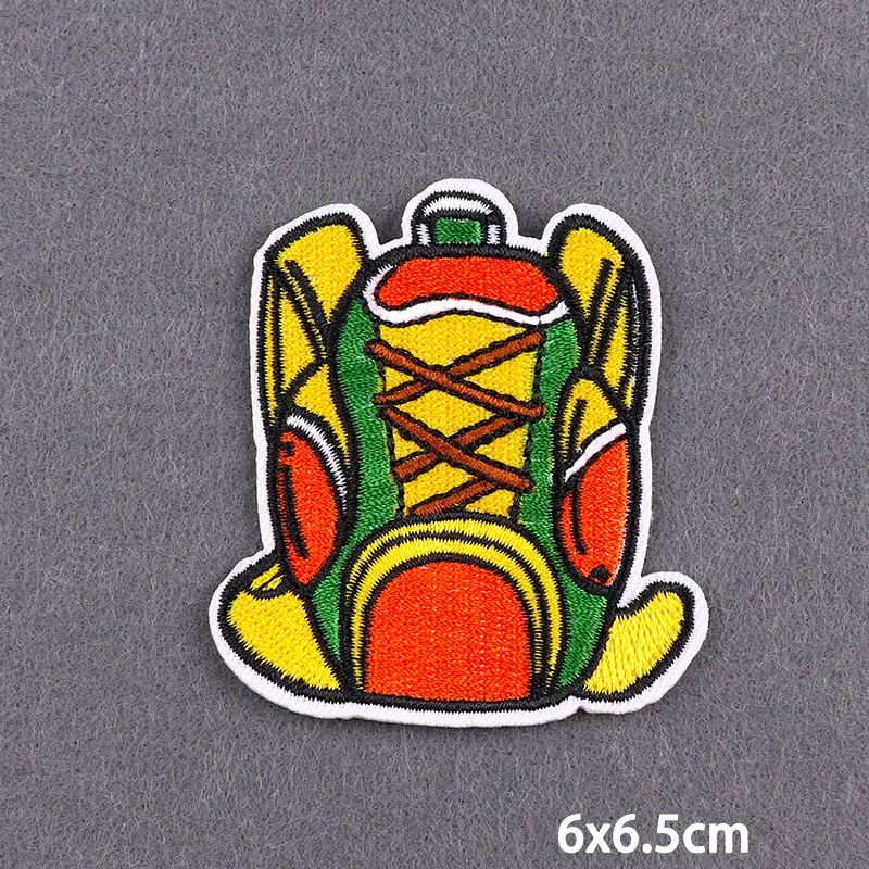 Outdoor-Abenteuer Aufbügelbare Stickerei-Patches für Kleidung, Wandern, Camping, Hochwertige Thermoadhäsive Aufnäher für Kleidung – Detail 13