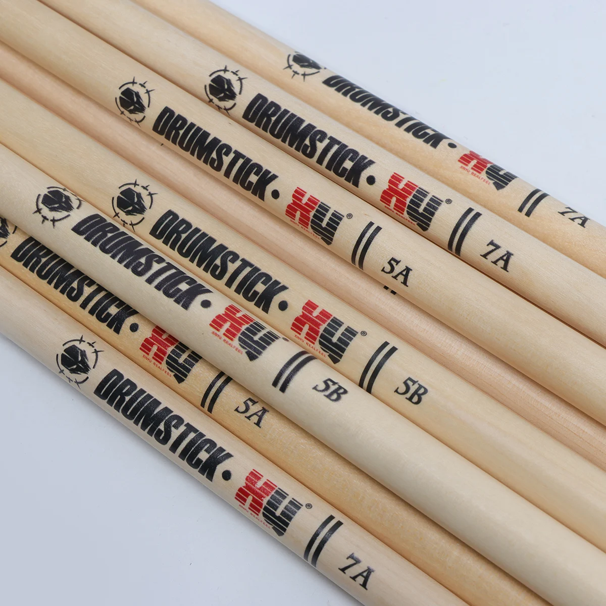 XY- A pair Professional 5A7A5B MapleWood Drum Sticks with Skull Carving Design - Durable Drumsticks for Drummers, Live Perfor image 4