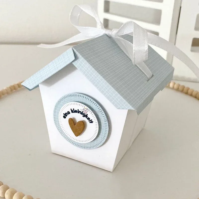 

Mmao Craft metal cutting dies cut die mold 3D New Gift House box Scrapbook paper craft knife mould blade punch stencils dies