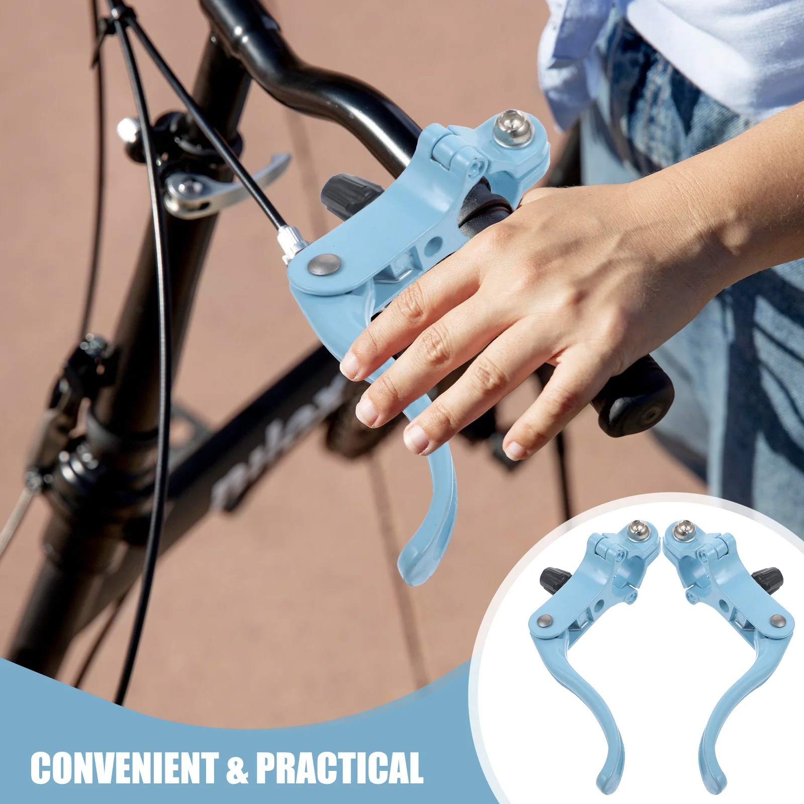 

2Pcs Bike Brake Levers Durable Lightweight Compact Size Cycling Accessory for Mountain Bikes Bike Brakes Brake Lever