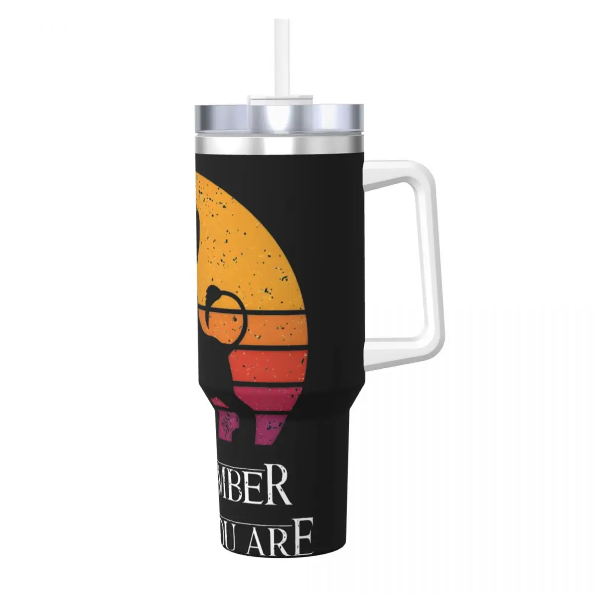 Stainless Steel Tumbler The Lion King Remember Who You Are Car Mugs With Straws Travel Cold and Hot Water Bottle Keep Large Mug