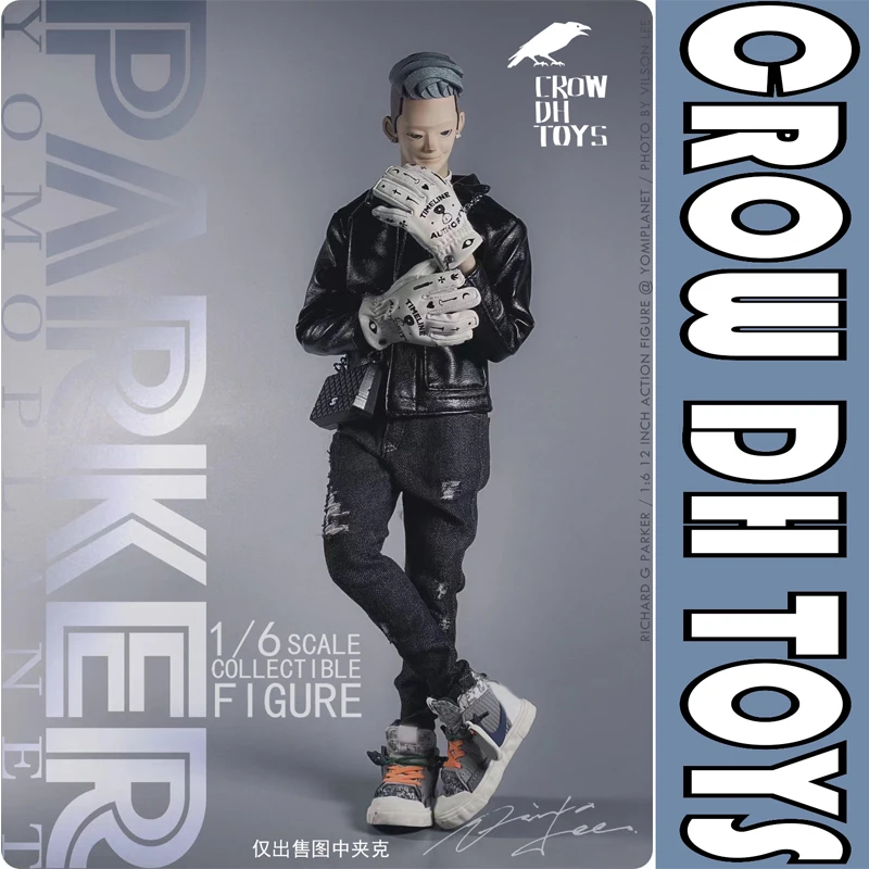 

CROW DH TOYS 1/6 SCALE male dolls Leather jacket fashion fit 12inch action figure body model