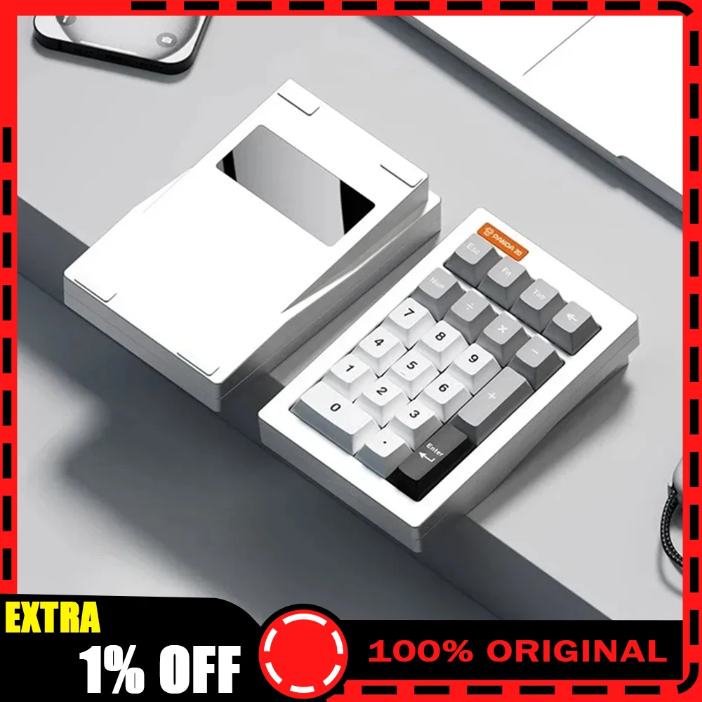 

PANDA20 V2 Numeric Keypad Kit Wireless 3-mode Gasket Hot-Swap RGB Custom CNC Aluminum Office Gaming Mechanical Keyboard VIA Gift