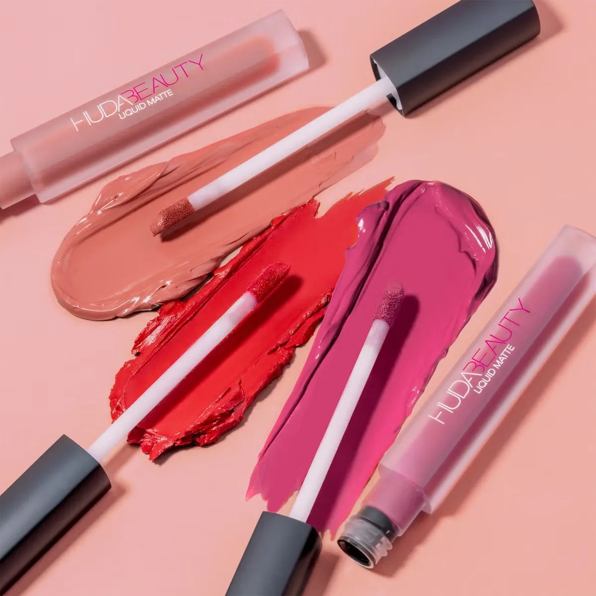 

Liquid Matte Lip Gloss Ultra-Comfort Transfer-Proof Huda Lipstick Lip Glaze Tint Makeup Cosmetic Lip Care Various Shades