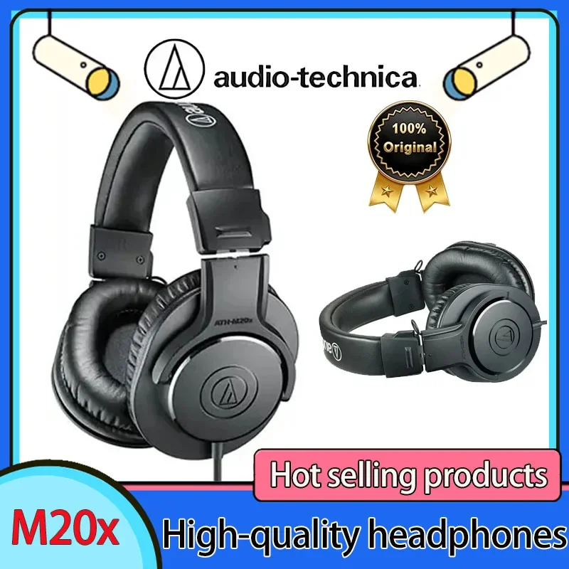 

НОВЫЕ Профессиональные проводные мониторные наушники Audio Technica ATH-M20X, полноразмерные, с глубоким басом, разъем 3,5 мм, для игр и прослушивания музыки