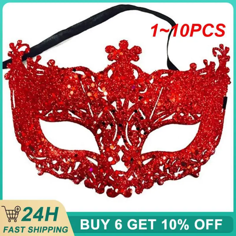 1~10PCS Hollow Mask Masquerade Must-have Masquerade Blindfold Costume Trend Cute Fox Mask Hollow Design 7 Colors