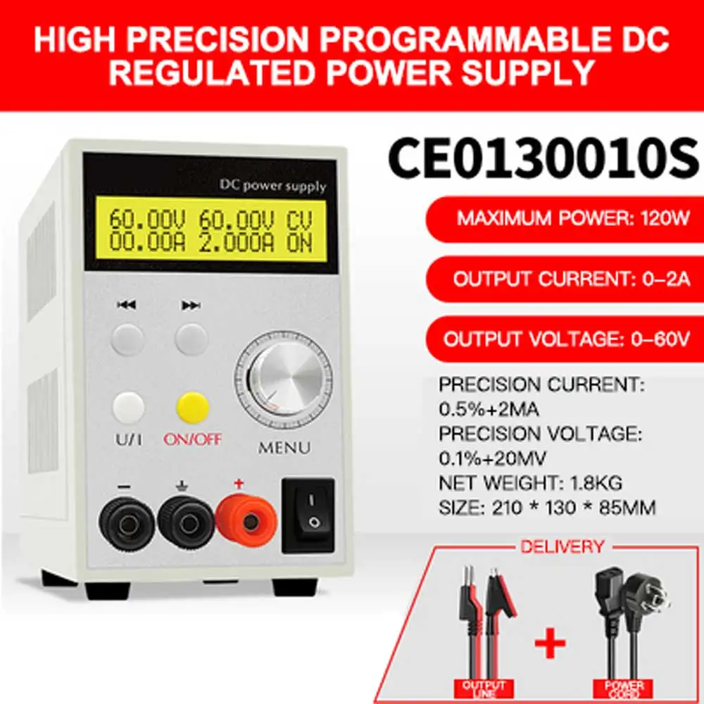 CE0130010S High-precision Programmable DC Stabilized Voltage Power 130W 130V 1A Switch Power Supply Mobile Phone Maintenance LED