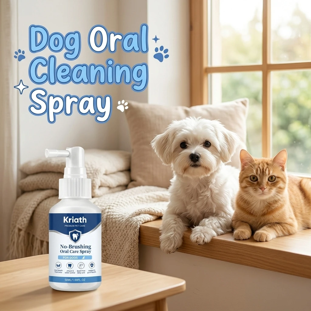 Dog Teeth Oral Cleaning Spray No Brushing Reduces Tartar Calculus Protect Oral Gum Health Freshen Breath Dog Cleaning Products