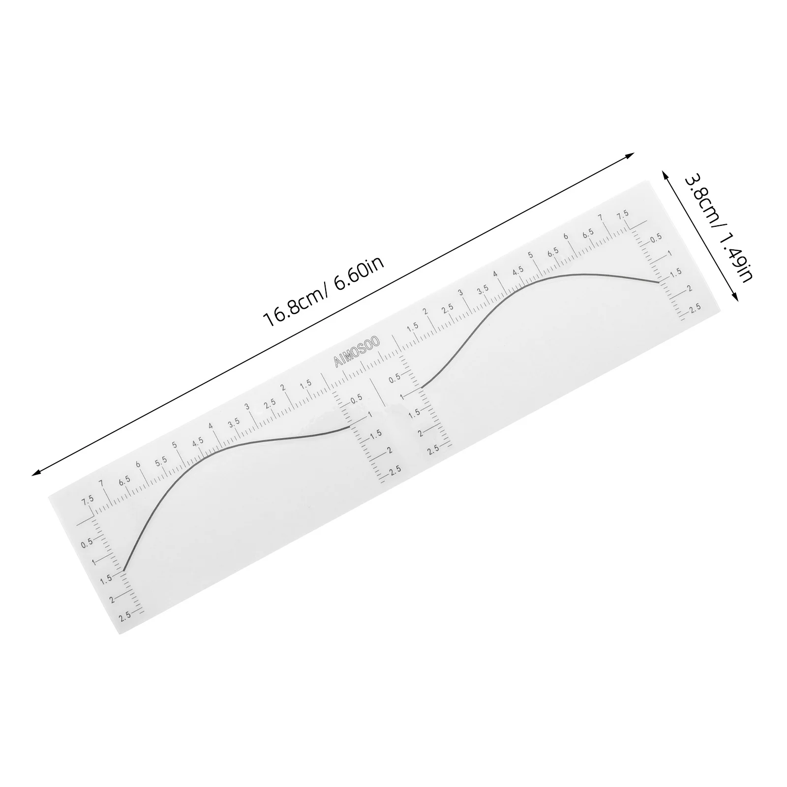 100 stuks wenkbrauwliniaal wegwerpstickers zelfklevende wenkbrauw mapping tools precisie meetsjabloon voor tattoo make-up salon doe-het-zelf