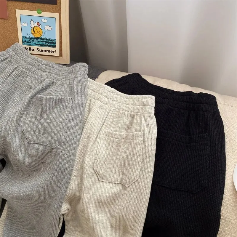 Sommer Einfarbig Jungen Mädchen Hosen Casual Baby Kinder Lose Harem Hosen Mädchen Atmungsaktive Hose Kinder Hosen Kleidung – Detail 11